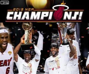 yapboz 2013 NBA Şampiyonu Miami Heat